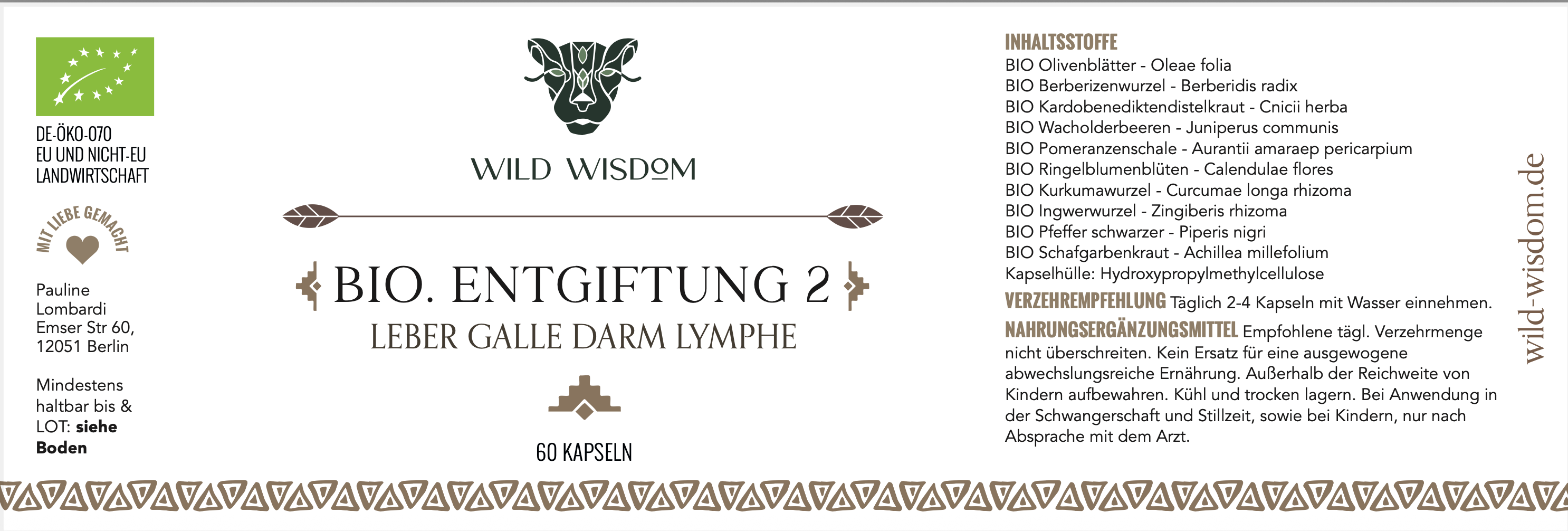 Entgiftung 2 - Leber Galle Darm Lymphe BIO