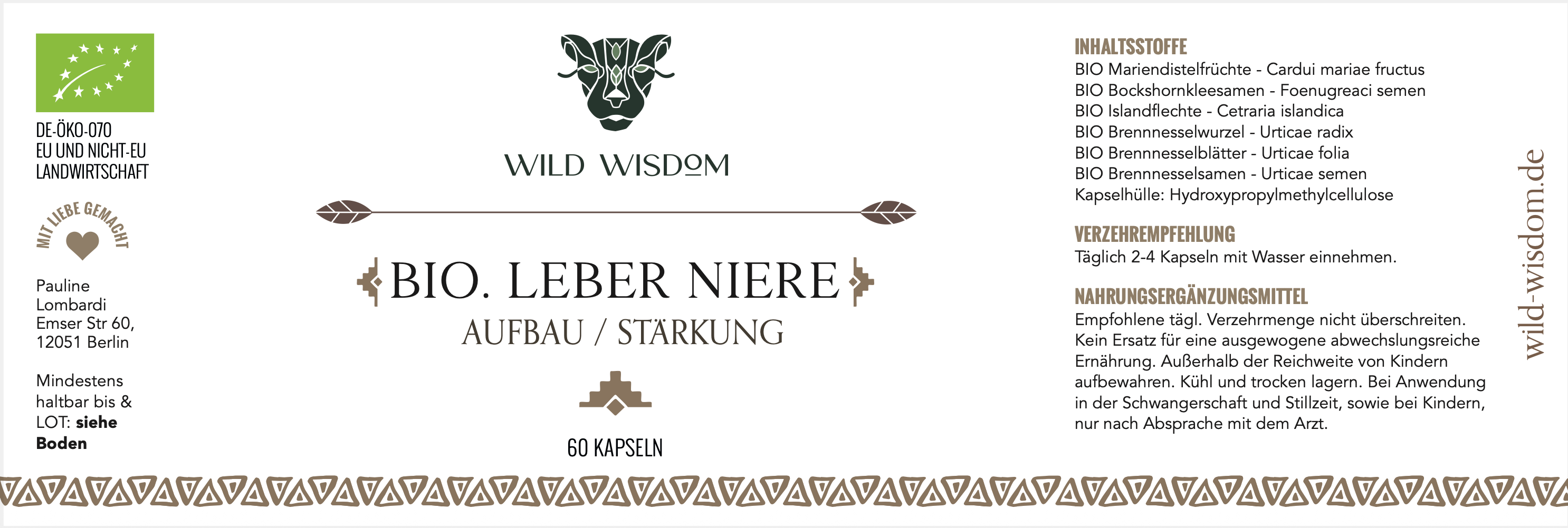 Leber Niere - Aufbau/ Stärkung BIO
