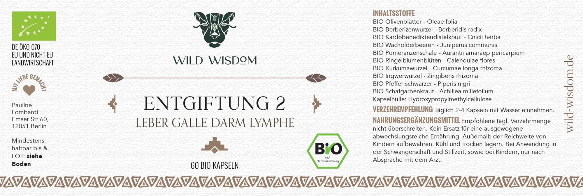 Entgiftung 2 - Leber Galle Darm Lymphe BIO